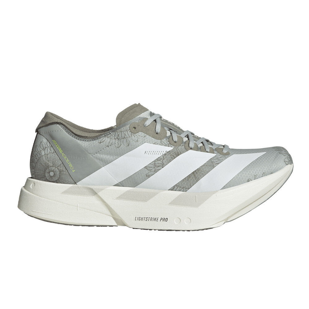 adidas Adizero Adios Pro 4 Men's Running Shoes - Wonder Silver/Cloud White/Silver Pebble