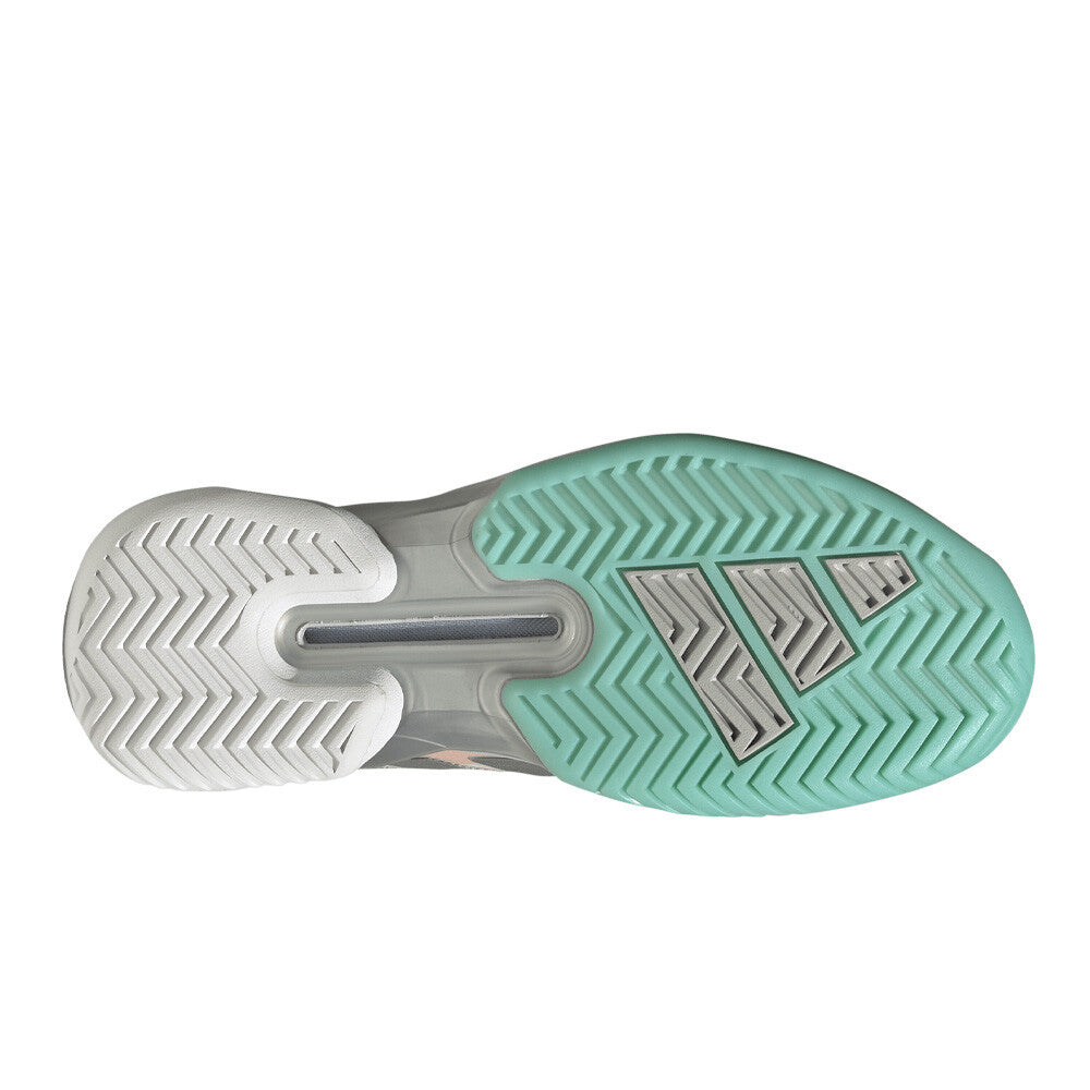 adidas Adizero Ubersonic 5 Women's Tennis Shoes - Flash Aqua/Silver Metallic/Blush Pink