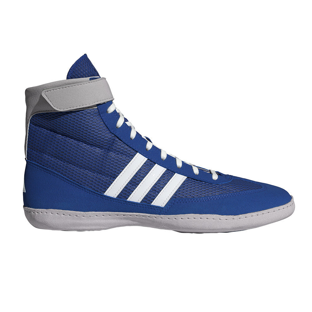 adidas Combat Speed 4 Men's Wrestling Boots - Royal Blue/Cloud White/Grey
