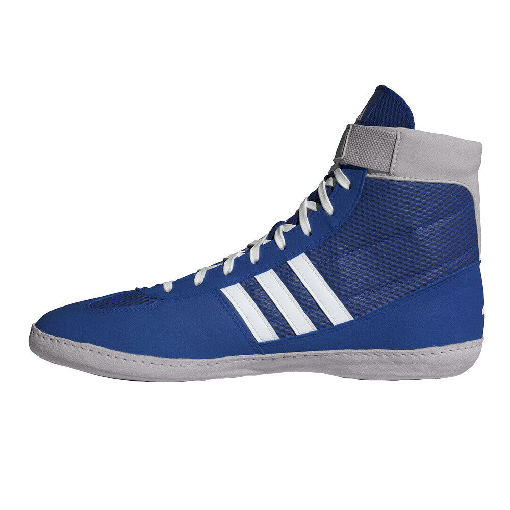 adidas Combat Speed 4 Men's Wrestling Boots - Royal Blue/Cloud White/Grey