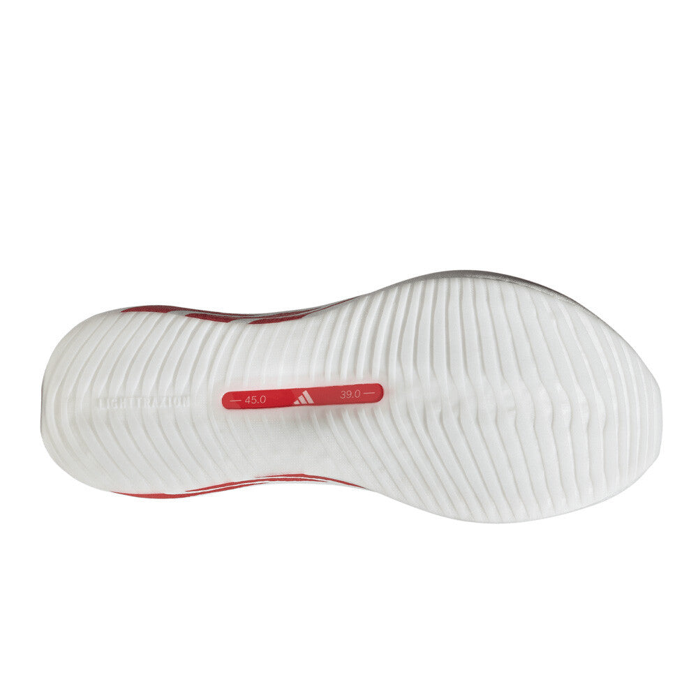 adidas Hyperboost Edge Men's Running Shoes - Cloud White/Pure Ruby/Zero Metallic