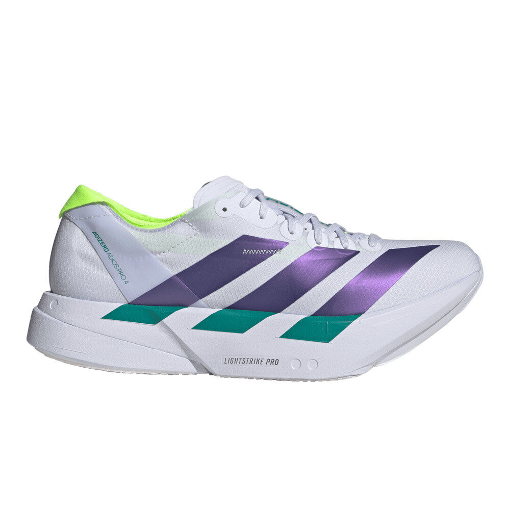 adidas Adizero Adios Pro 4 Men's Running Shoes - Frozen Purple/Solar Purple/Signal Green