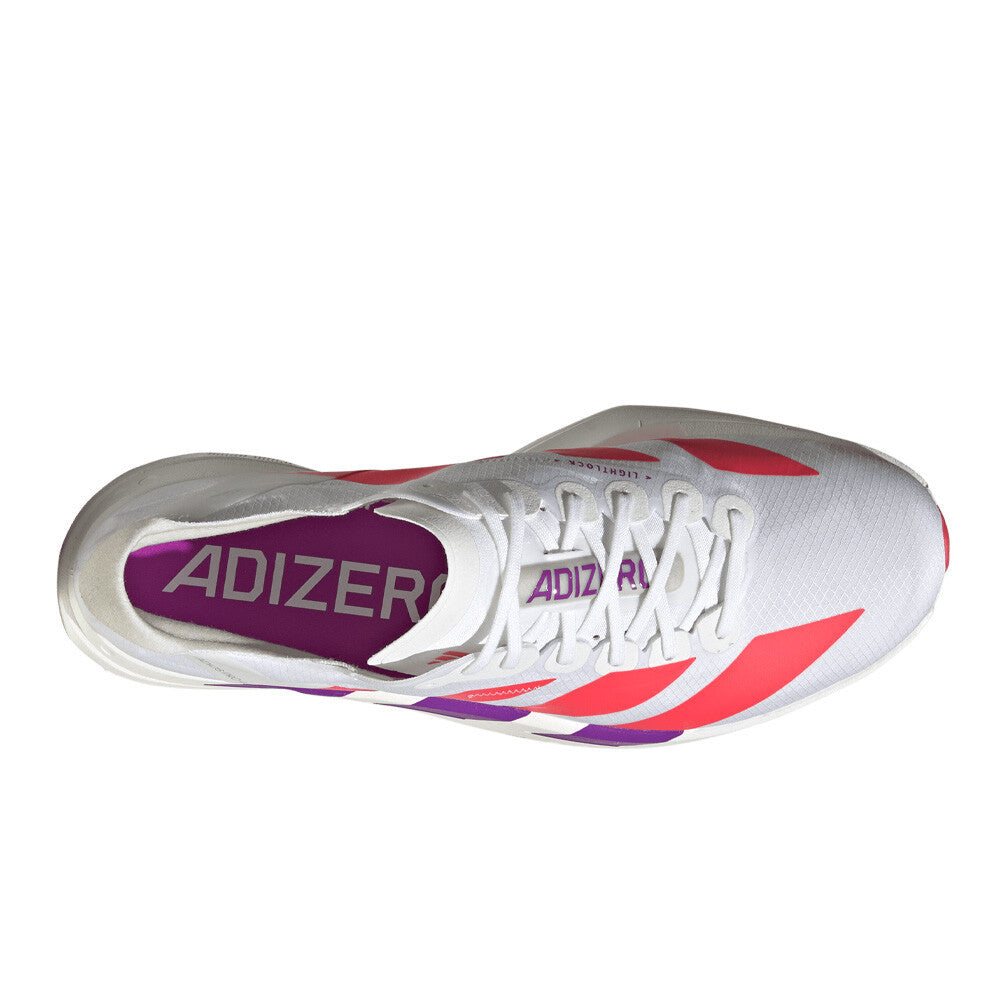 adidas Adizero Adios Pro 4 Men's Running Shoes - Cloud White/Lucid Red/Shock Purple