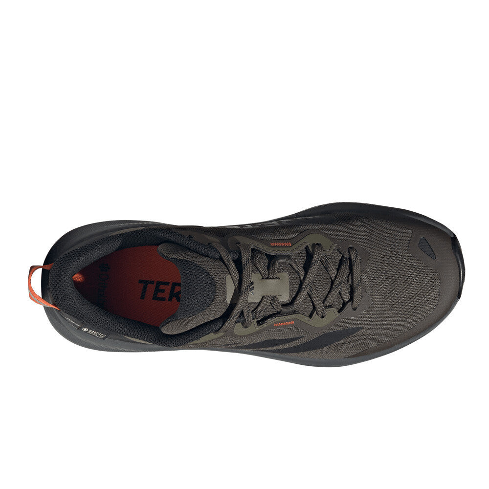 adidas Terrex Tracefinder Plus GORE-TEX Men's Trail Running Shoes - Shadow Olive/Core Black/Olive Strata