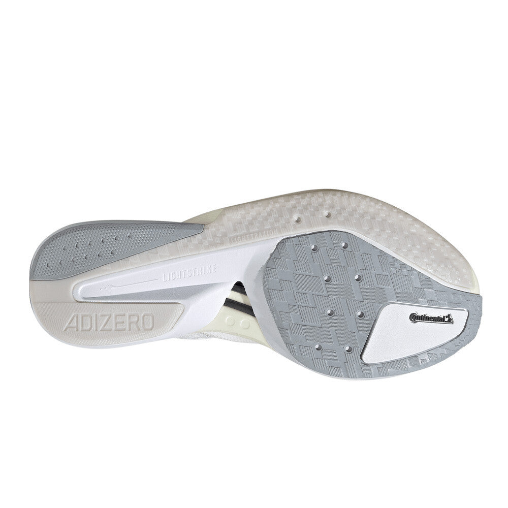 adidas Adizero Boston 13 Men's Running Shoes - Cloud White/Zero Metallic/Crystal White
