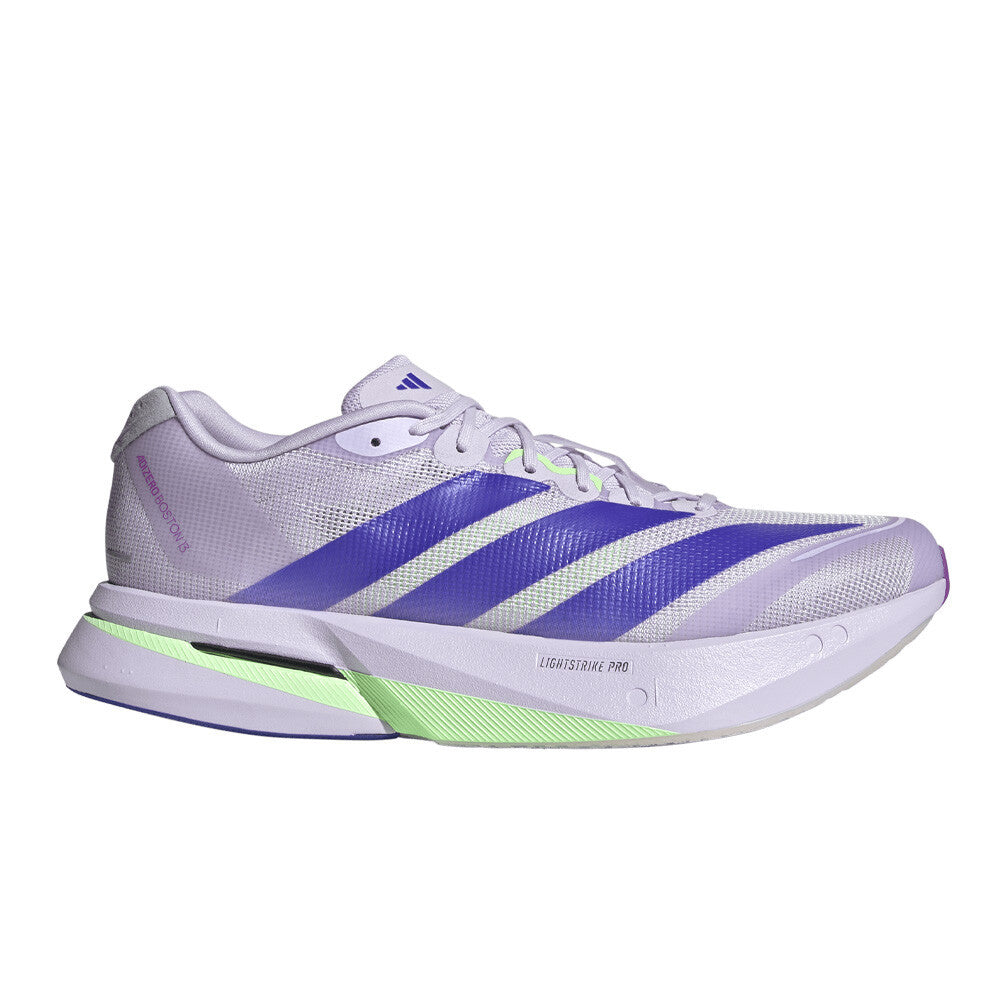 adidas Adizero Boston 13 Men's Running Shoes - Purple Tint/Solar Purple/Green Spark