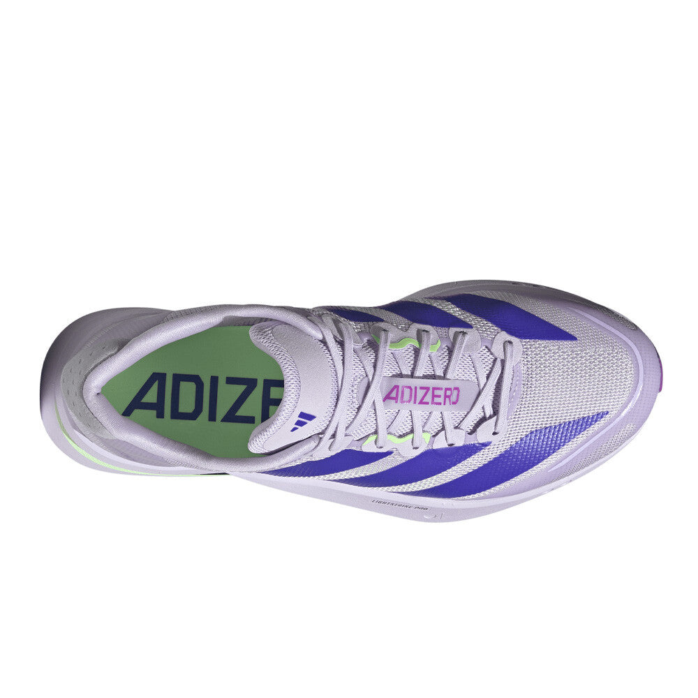 adidas Adizero Boston 13 Men's Running Shoes - Purple Tint/Solar Purple/Green Spark