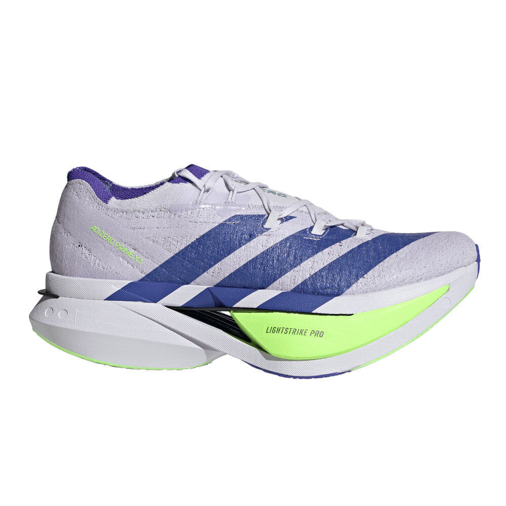 adidas Adizero Prime X3 Strung Men's Running Shoes - Frozen Purple/Solar Purple/Signal Green