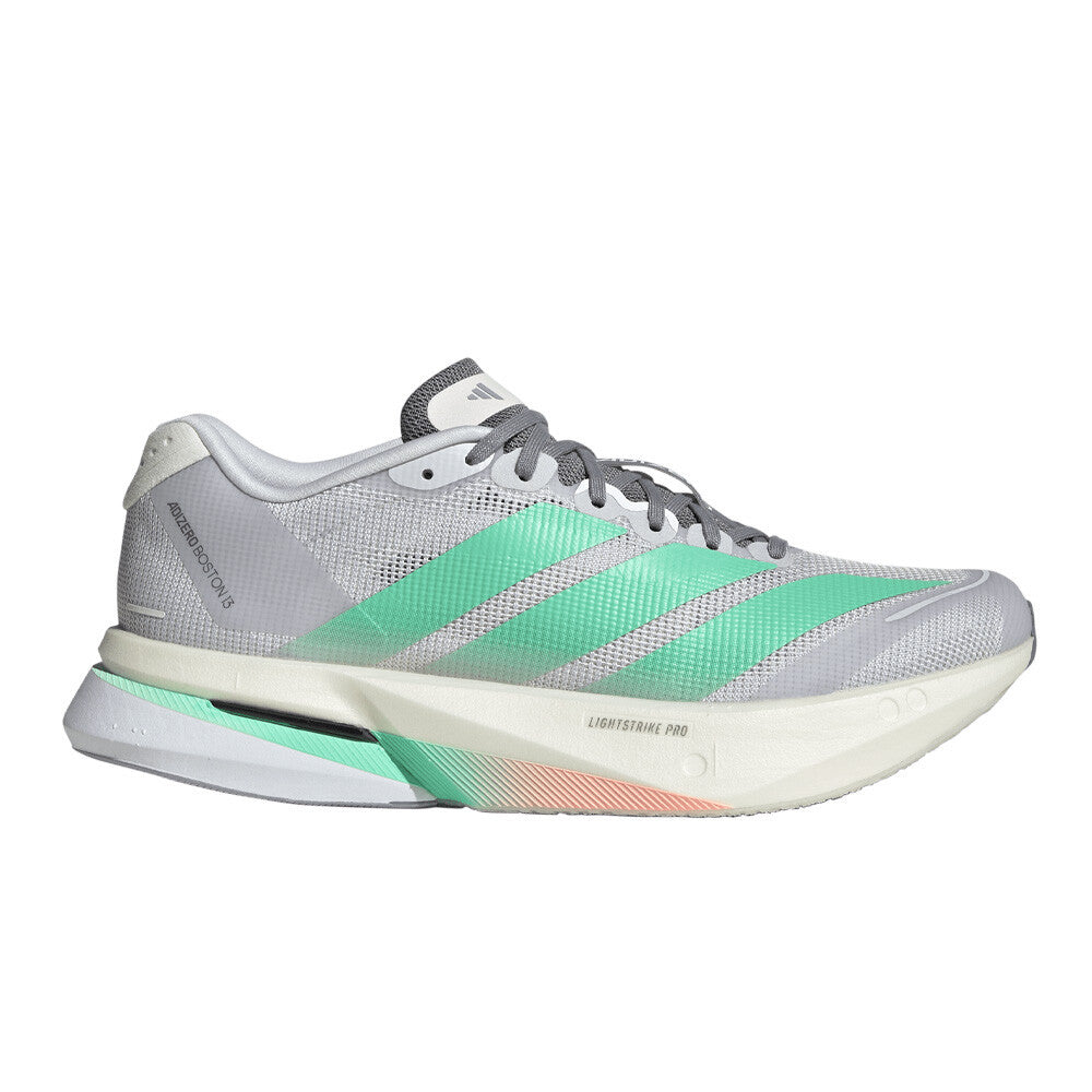 adidas Adizero Boston 13 Women's Running Shoes - Dash Grey/Pulse Mint/Haze Coral