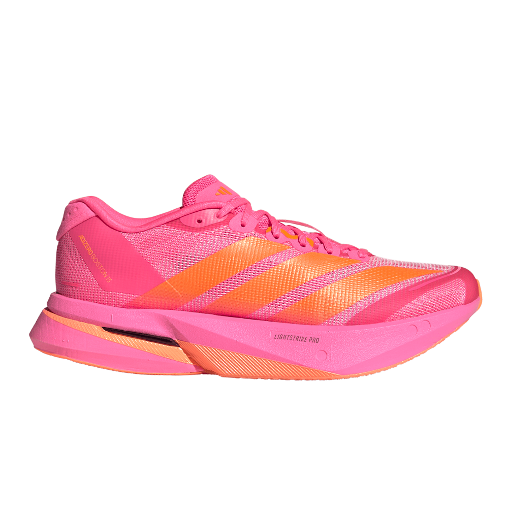 adidas Adizero Boston 13 Women's Running Shoes - Lucid Pink/Lucid Orange/Iron Metallic