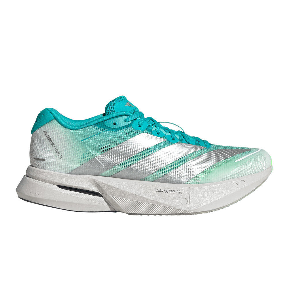 adidas Adizero Boston 13 Women's Running Shoes - Aqua/Matte Silver/Grey One