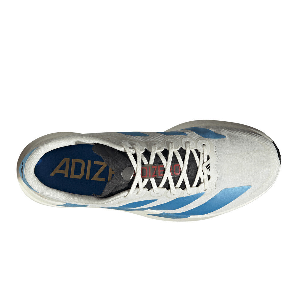 adidas Adizero Evo SL Woven Men's Running Shoes - Off White/Light Blue/Bright Red