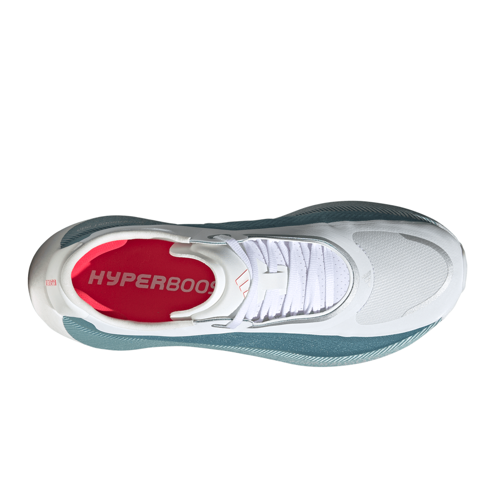 adidas Hyperboost Edge Men's Running Shoes - Cloud White/Lucid Metallic/Lucid Red