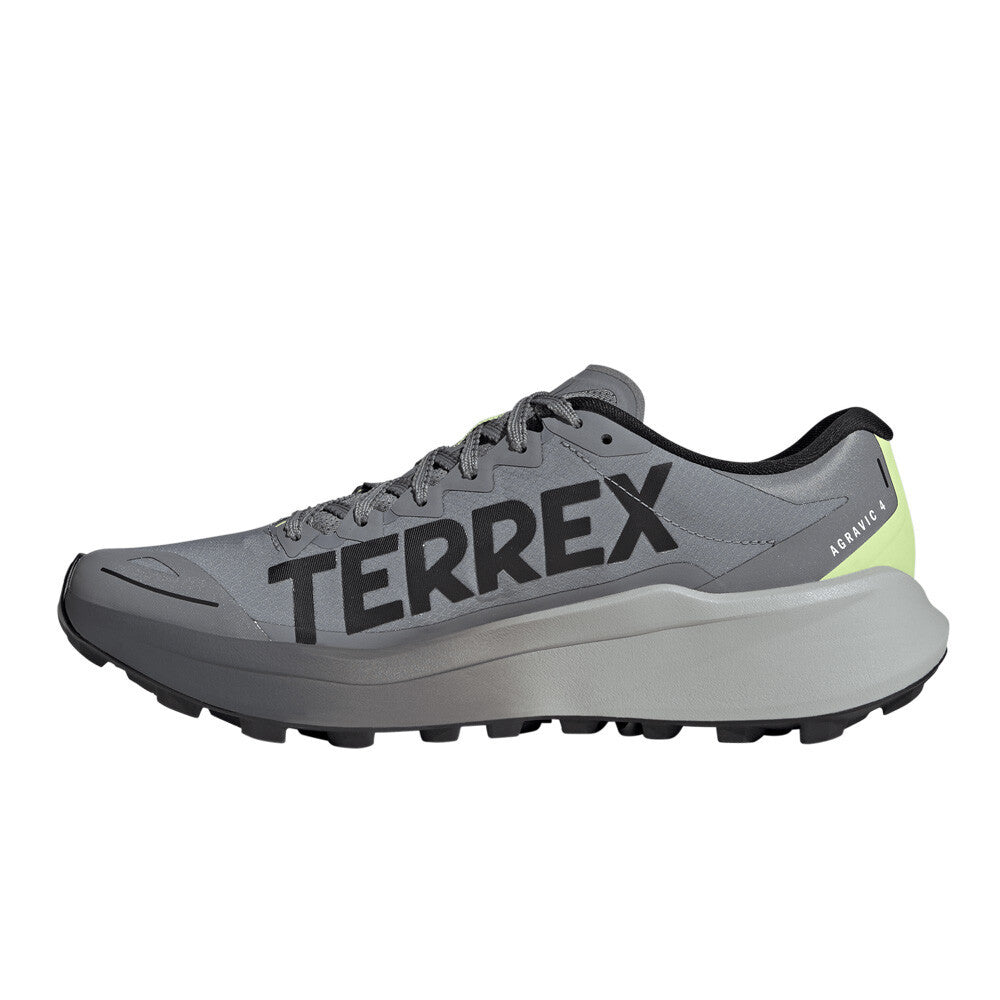 adidas Terrex Agravic 4 Men's Trail Running Shoes - Grey Three/Core Black/Frozen Lemon