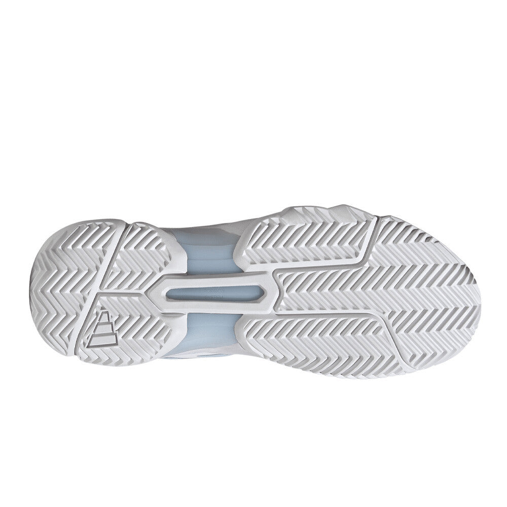 adidas CourtJam Control 3 Women's Tennis Shoes - Cloud White/Crystal White/Silver Metallic