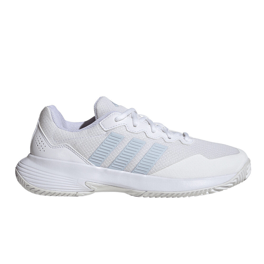 adidas GameCourt 2 Women's Tennis Shoes - Cloud White/Crystal Sky/Chalk White