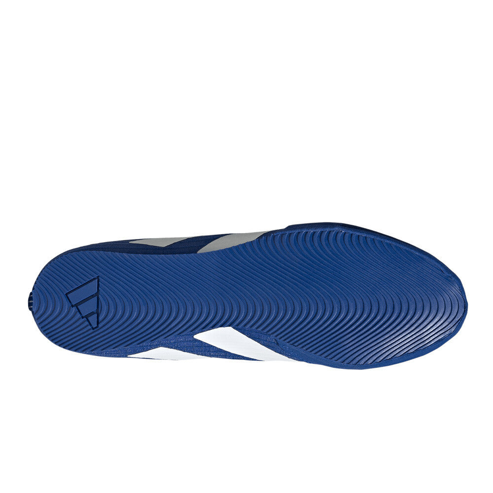 adidas Box Hog 4 Men's Boxing Shoes - Royal Blue/Cloud White/Solar Purple