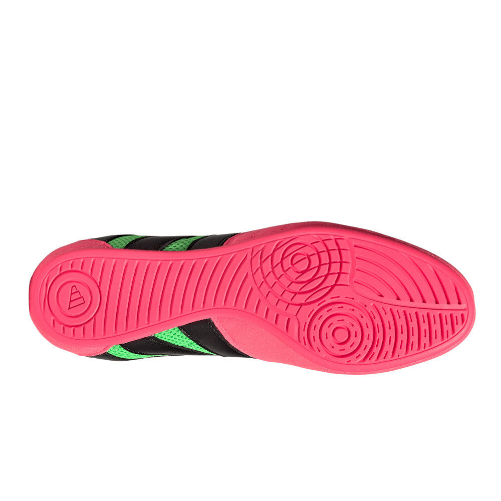 adidas HVC Plus Men's Wrestling Shoes - Screaming Green/Solar Turbo/Core Black