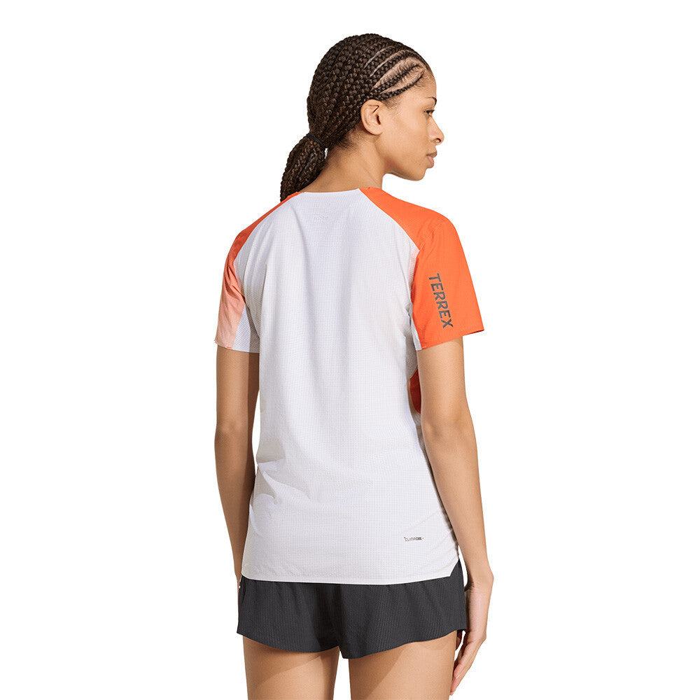 adidas Terrex Xperior Pro Women's T-Shirt - White/Semi Impact Orange
