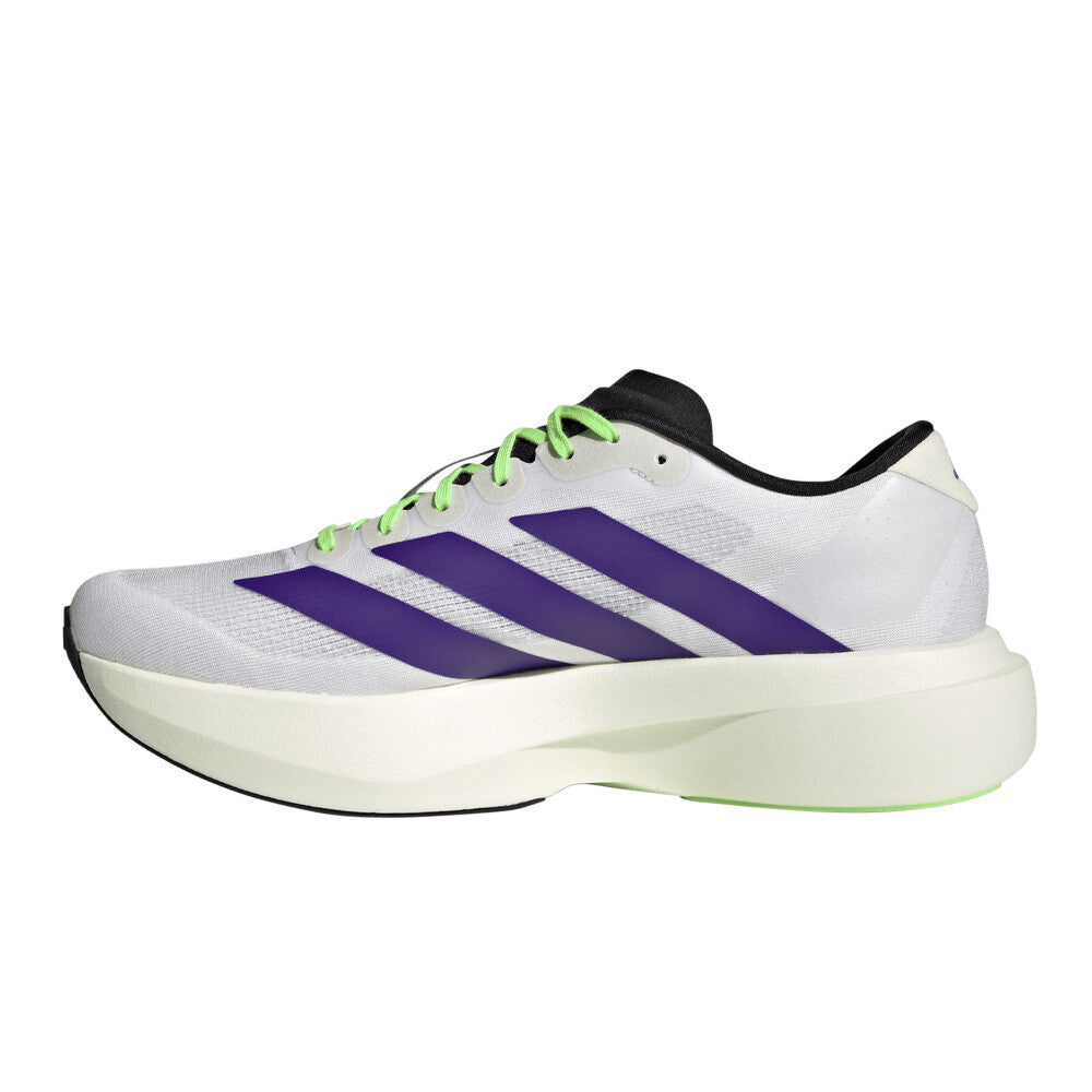 adidas Adizero Evo SL Men's Running Shoes - Cloud White/Collegiate Purple/Lime Burst