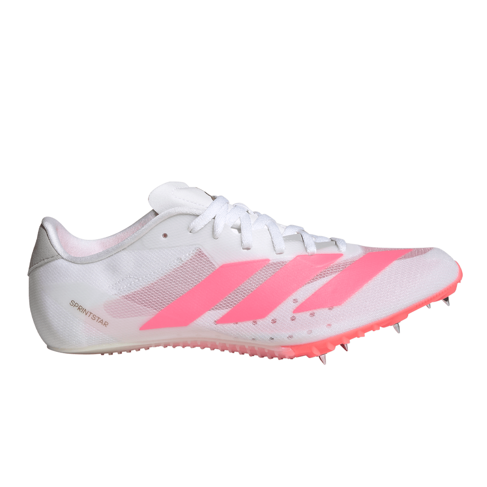 adidas Adizero Sprintstar Men's Running Spikes - Cloud White/Solar Turbo/Gold Metallic