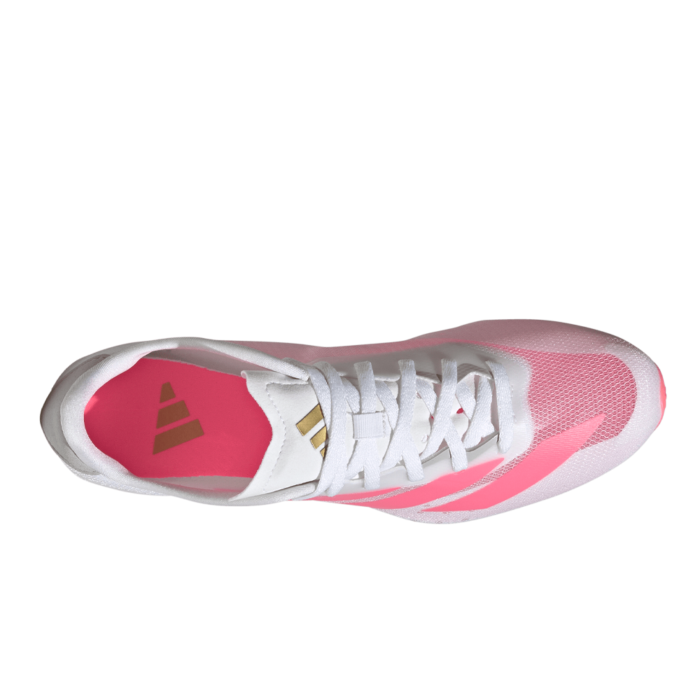 adidas Adizero Sprintstar Men's Running Spikes - Cloud White/Solar Turbo/Gold Metallic