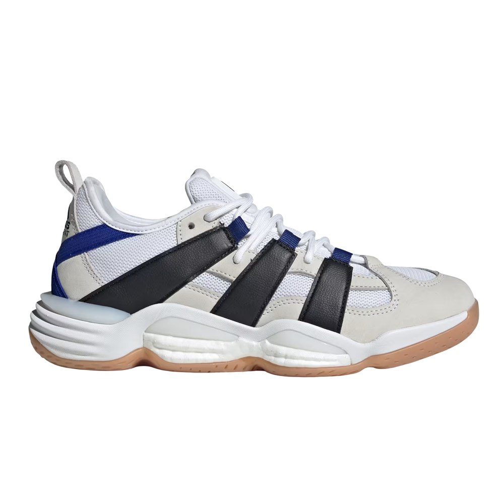 adidas Stabil Men's Indoor Court Shoes - Cloud White/Core Black/Semi Lucid Blue