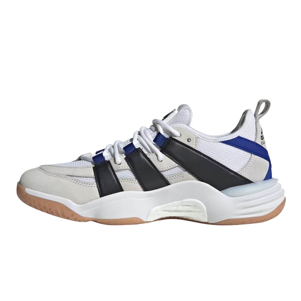 adidas Stabil Men's Indoor Court Shoes - Cloud White/Core Black/Semi Lucid Blue