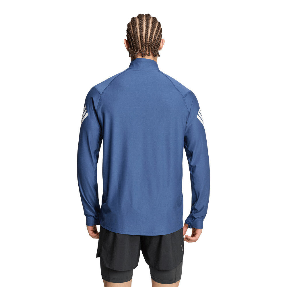 adidas ADI365 Iconic Half-Zip Men's Top - Tech Indigo/White