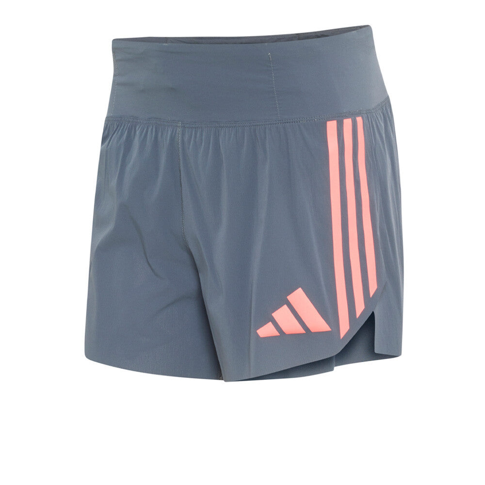 adidas Adizero Pro Running Gel Pocket Men's Shorts - Onix/Solar Turbo