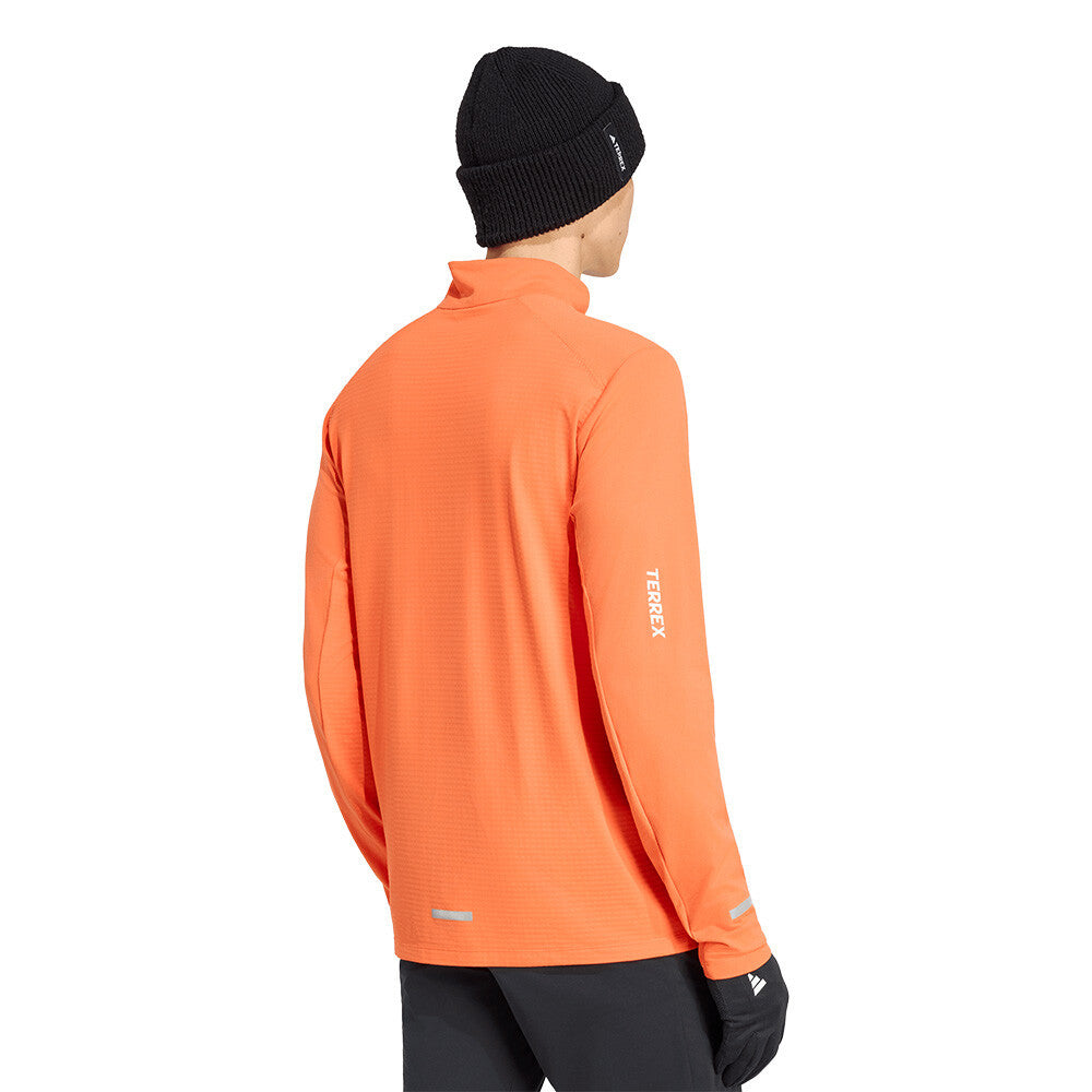 adidas Terrex Xperior Half-Zip Men's Top - Semi Impact Orange