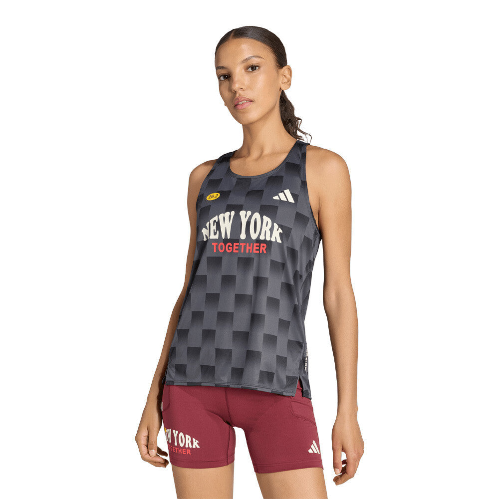 adidas Adizero NYC Women's Tank Top - Carbon/Black