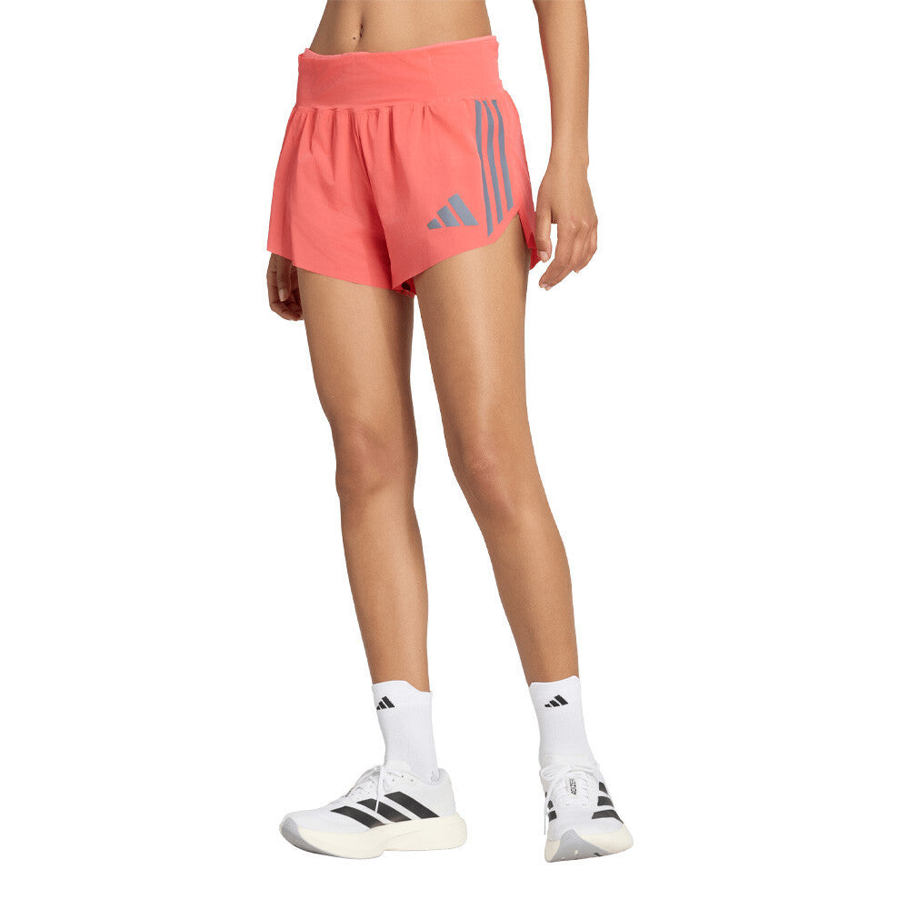 adidas Adizero Pro Gel Pocket Women's Running Shorts - Semi Turbo/Onix