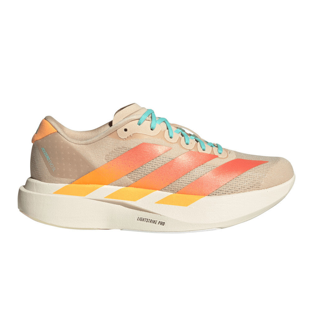 adidas Adizero Evo SL Women's Running Shoes - Crystal Sand/Semi Coral Fusion/Off White