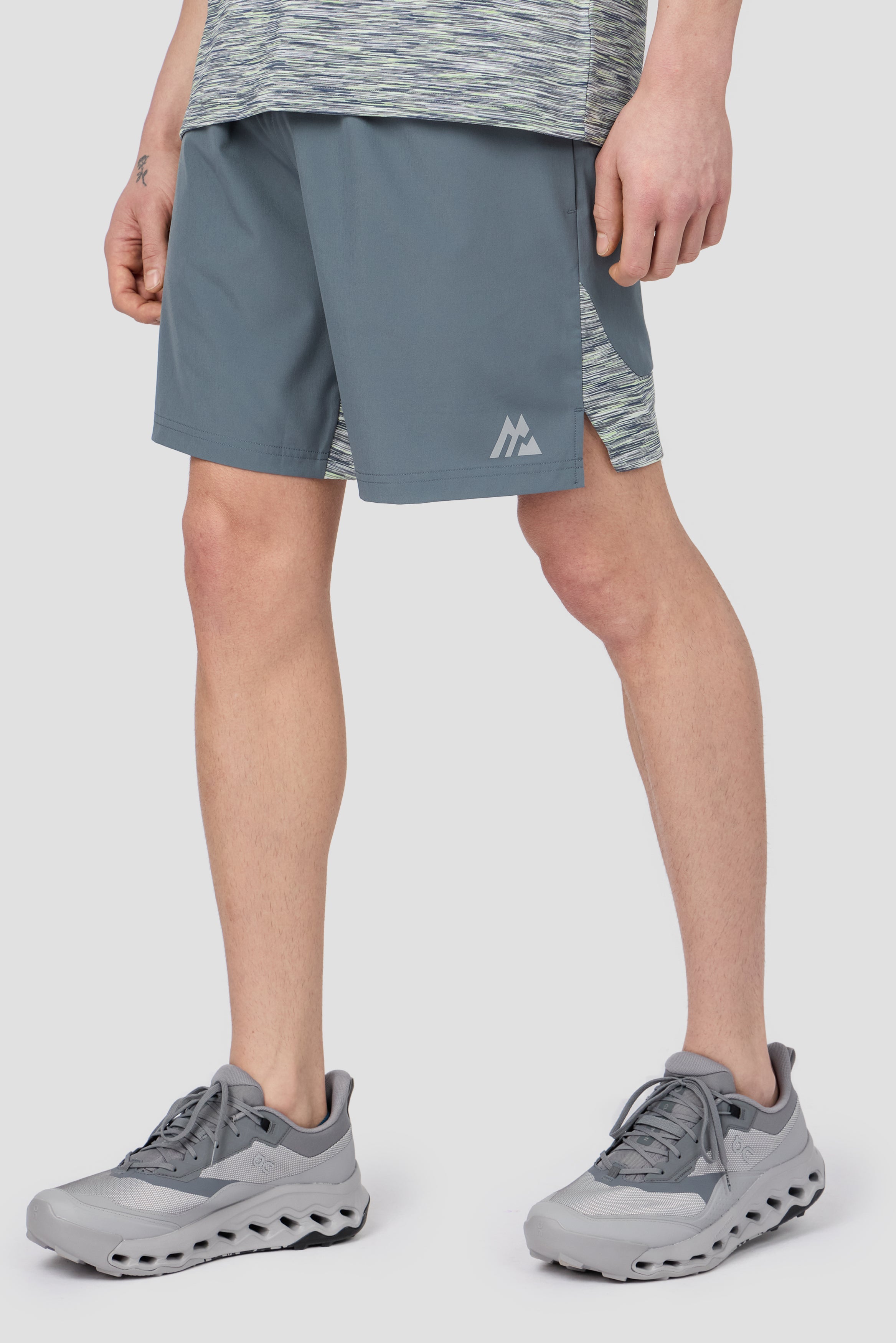 Montirex Trail Panel Short - Grey, Green, White