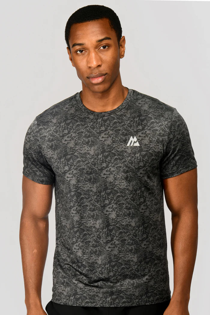 MONTIREX ALTO PRINTED T SHIRT - JET GREY/BLACK