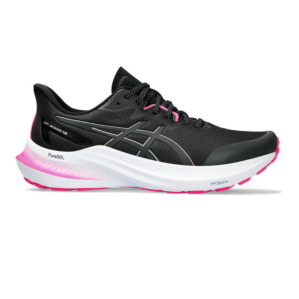 ASICS GT-2000 12 LITE-SHOW Women's Running Shoes - Black/Pure Silver