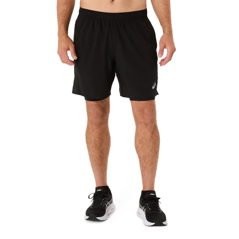 ASICS Core 2N1 7 Inch Men's Running Shorts - Performance Black