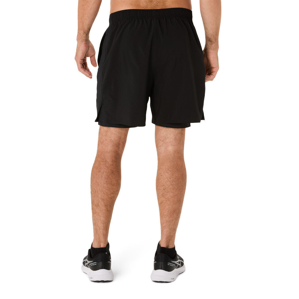 ASICS Core 2N1 7 Inch Men's Running Shorts - Performance Black
