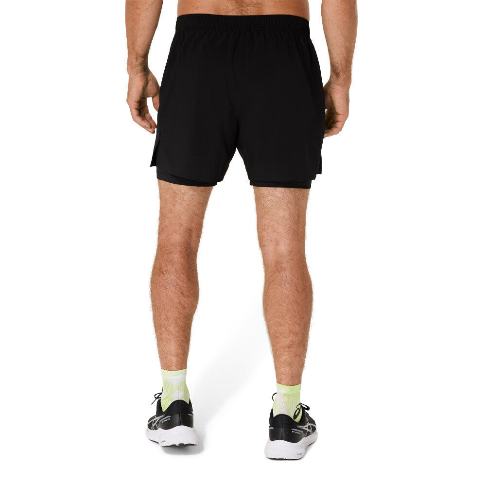 ASICS Core 2N1 5 Inch Men's Running Shorts - Performance Black