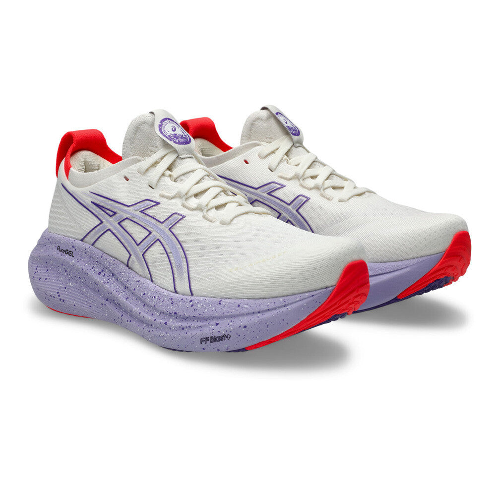 ASICS Gel-Nimbus 27 Tokyo Women's Running Shoes - Cream/Edo Purple