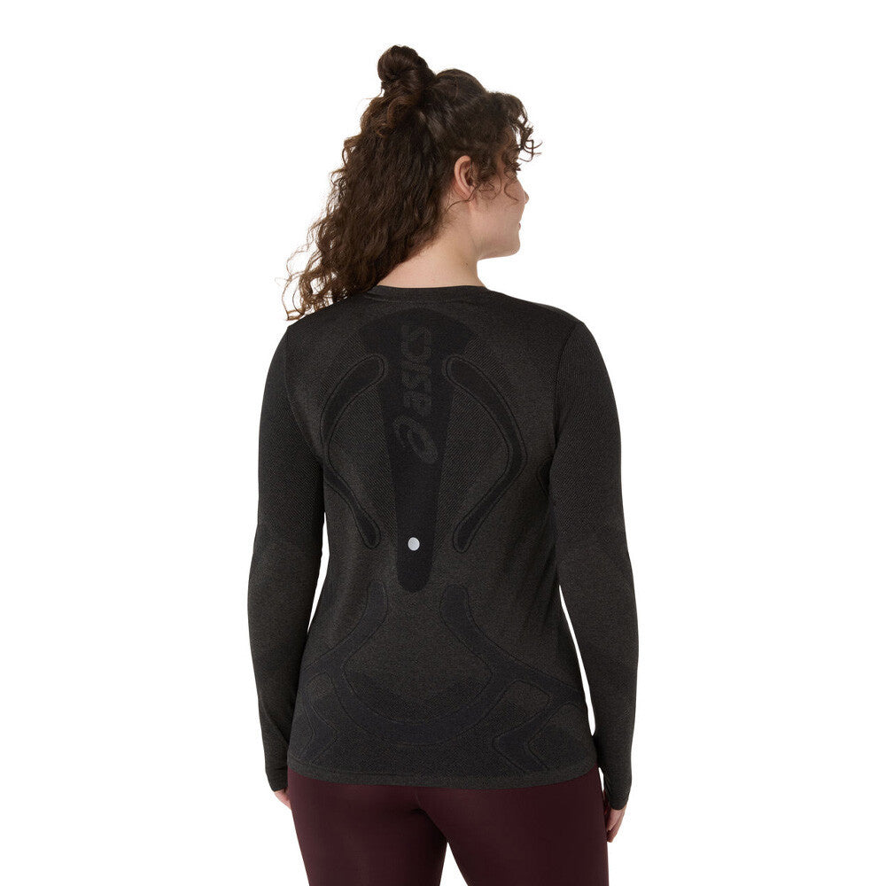 ASICS Road Seamless Women's Running T-Shirt - Performance Black/Graphite Grey