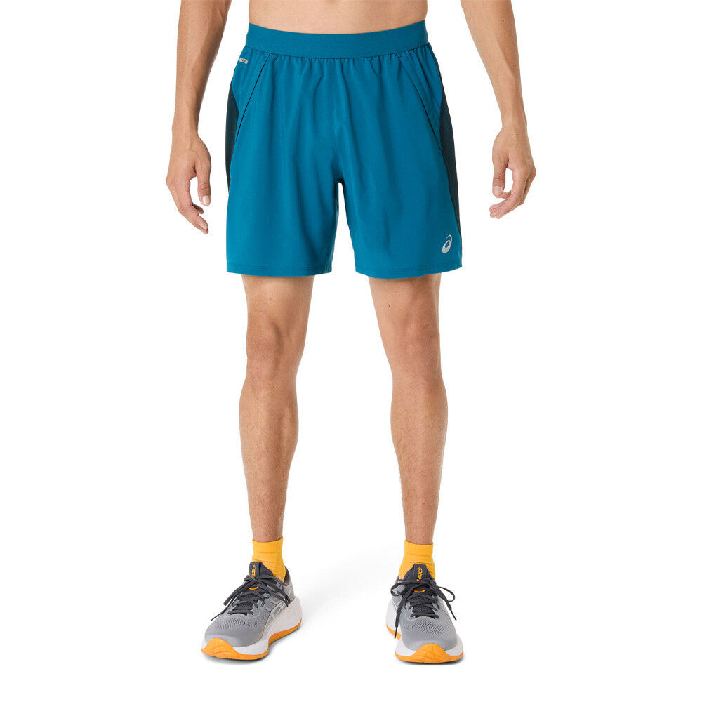 ASICS Road 7 Inch Men's Running Shorts - Tranquil Teal/Dark Teal/Yamabuki