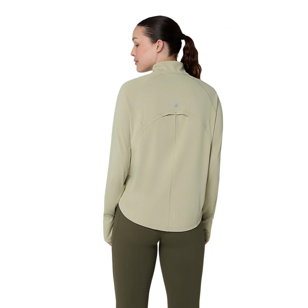 ASICS Nagino Run Half-Zip Women's Half Zip Top - Khaki