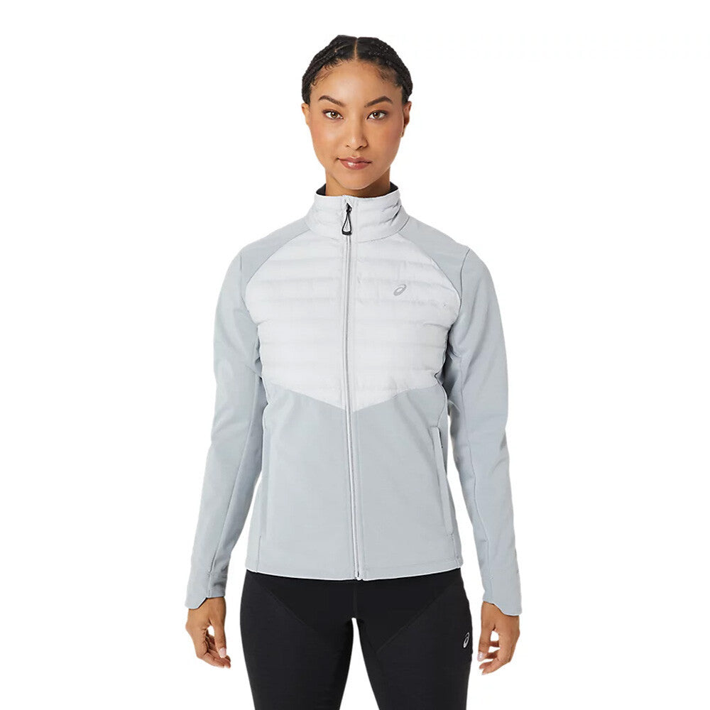 ASICS Road Winter Run Women's Running Jacket - Glacier Grey Heather/Glacier Grey
