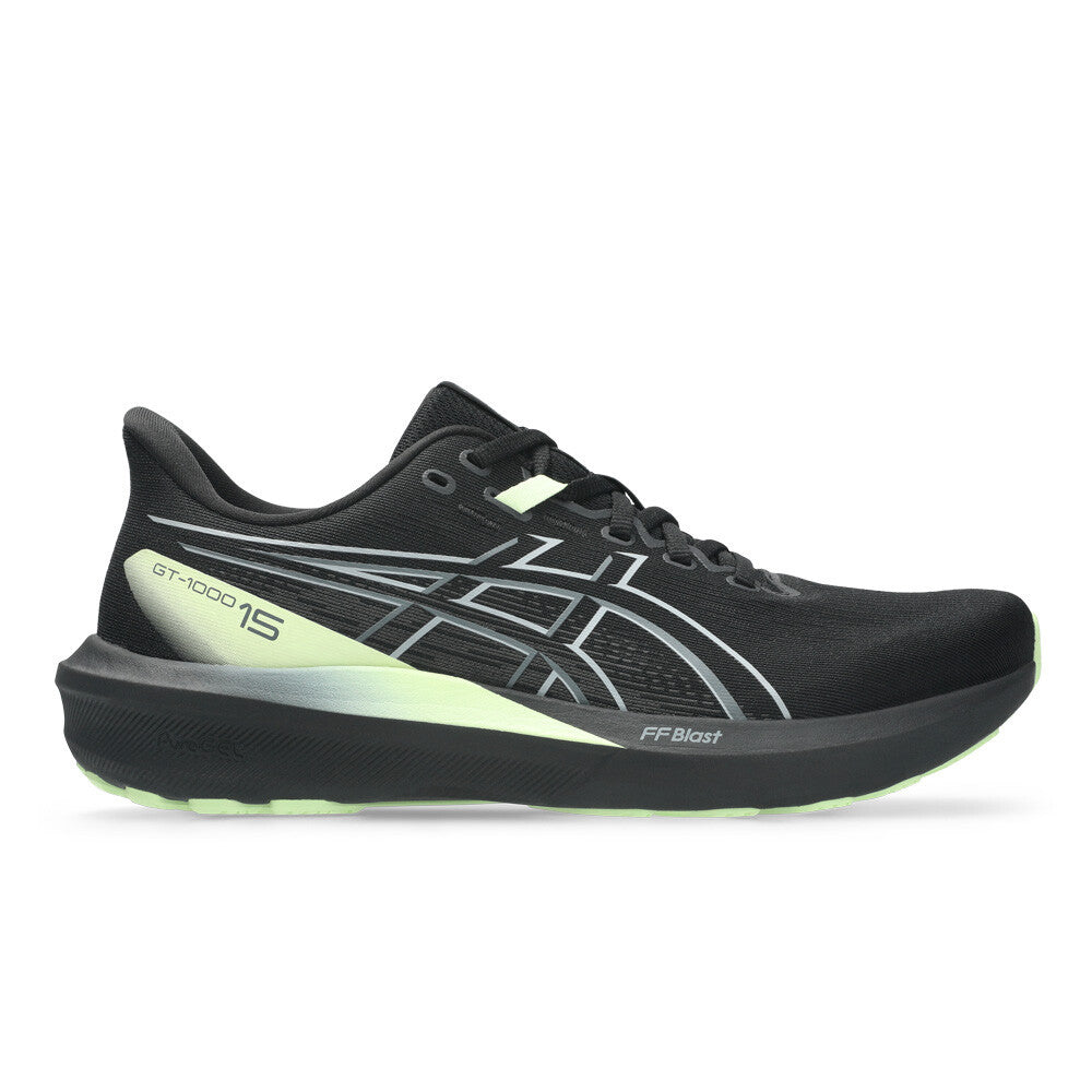 ASICS GT-1000 15 Men's Running Shoes - Black/Illuminate Yellow