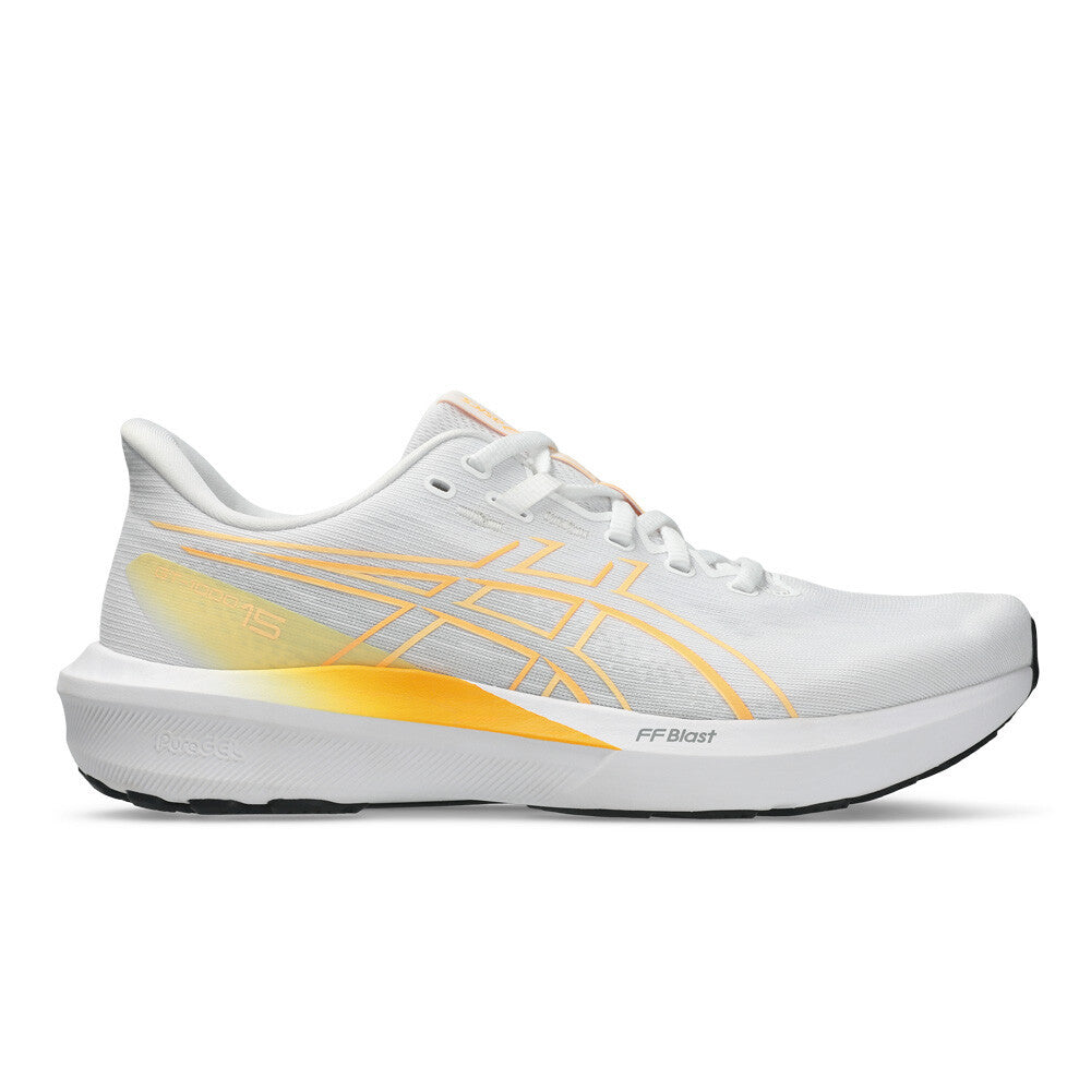 ASICS GT-1000 15 Men's Running Shoes - White/Stadium Orange