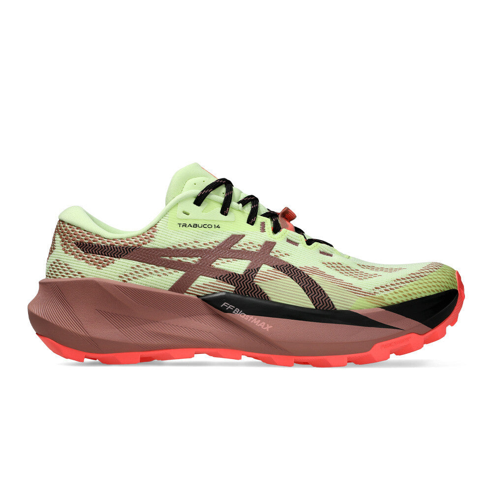 ASICS Trabuco 14 Men's Trail Running Shoes - Illuminate Yellow/Umeboshi