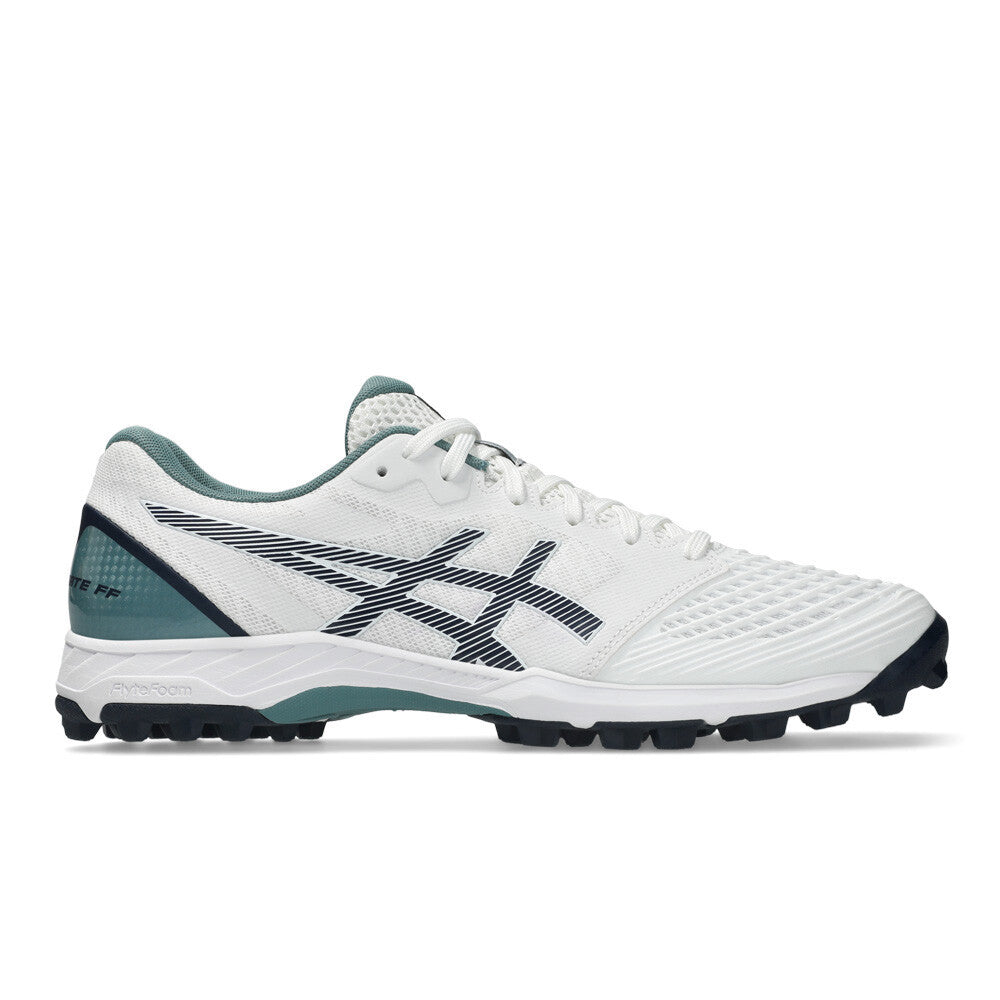 ASICS Field Ultimate FF 2 Men's Hockey Shoes - White/Foggy Teal