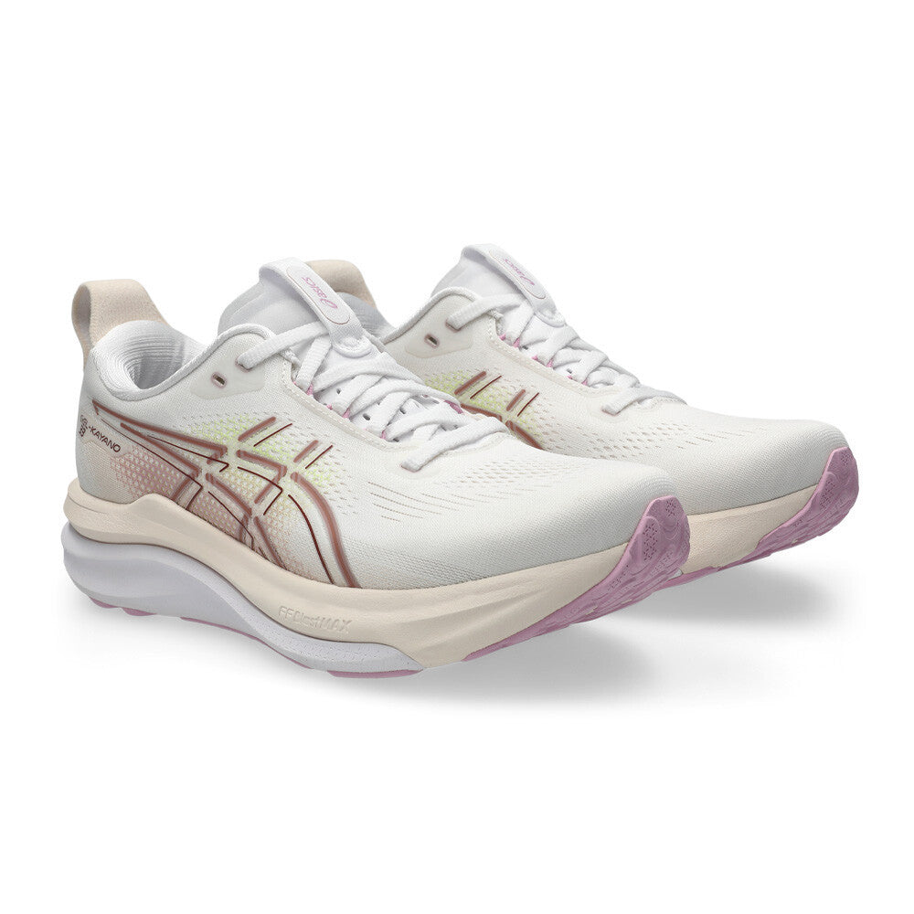 ASICS Gel-Kayano 33 Women's Running Shoes - White/Hazy Lilac